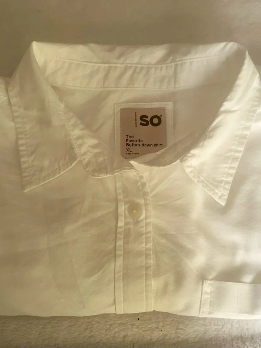 SO White Womens Casual Button-Down Shirt